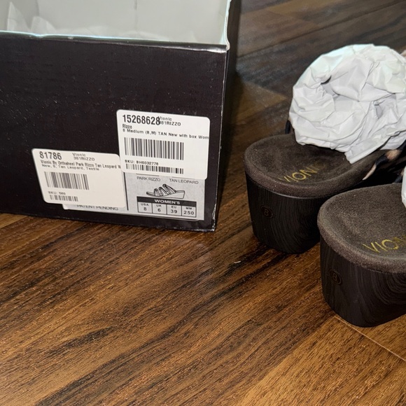 Vionic Leopard Print Wedge Sandals - Picture 9 of 9